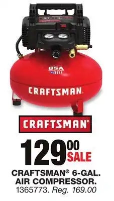 Blain's Farm & Fleet CRAFTSMAN 6-GAL. AIR COMPRESSOR offer