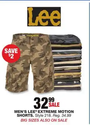 Blain's Farm & Fleet MEN'S LEE EXTREME MOTION SHORTS offer