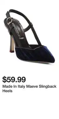 TJ Maxx Made In Italy Maeve Slingback Heels offer