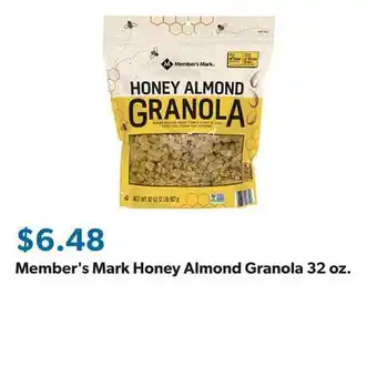 Sam's Club Member's Mark Honey Almond Granola 32 oz offer