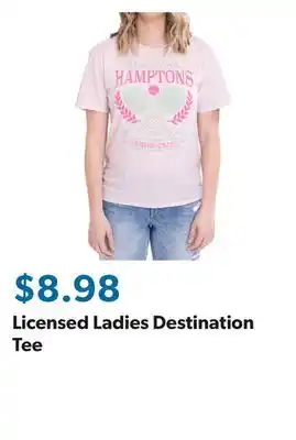 Sam's Club Licensed Ladies Destination Tee offer