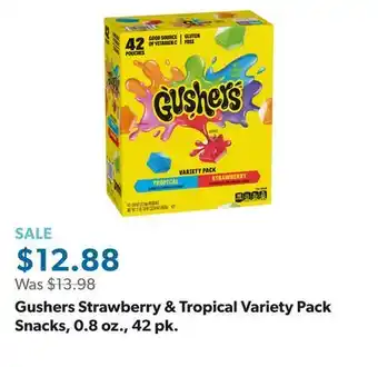 Sam's Club Gushers Strawberry & Tropical Variety Pack Snacks, 0.8 oz., 42 pk offer