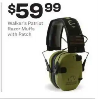 Walker's Patriot Razor Muffs With Patch