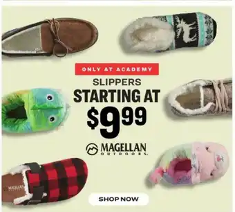 Academy Magellan Slippers offer
