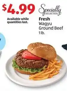 Aldi Fresh Wagyu Ground Beef 1lb. offer
