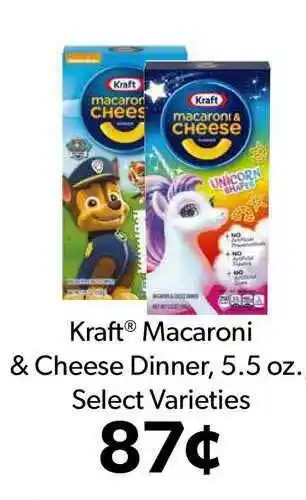 Commissary Kraft® Macaroni & Cheese Dinner, 5.5 Oz. offer