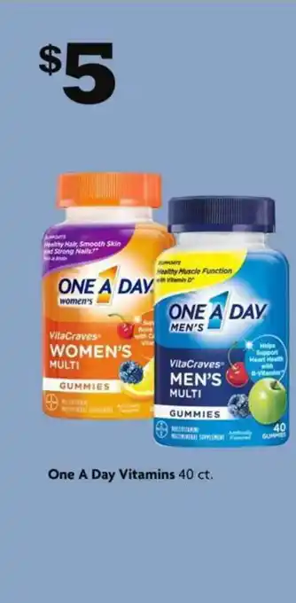 Family Dollar One A Day Vitamins offer