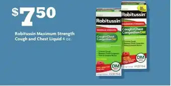 Family Dollar Robitussin Maximum Strength Cough And Chest Liquid offer