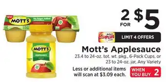 ShopRite Applesauce offer