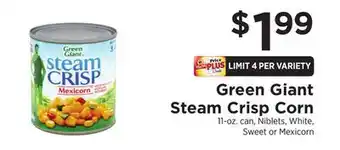 ShopRite Steam Crisp Corn offer