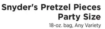 ShopRite Pretzel Pieces Party Size offer