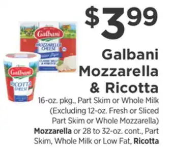 ShopRite Mozzarella & Ricotta offer