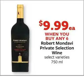 Fareway Robert Mondavi Private Selection Wine offer