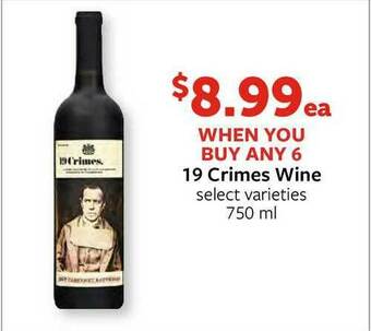 Fareway 19 Crimes Wine offer