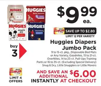 ShopRite Diapers Jumbo Pack offer