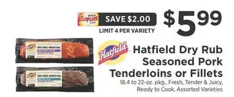 ShopRite Dry Rub Seasoned Pork Tenderloins or Fillets offer