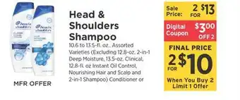 ShopRite Shampoo offer