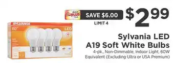 ShopRite LED A19 Soft White Bulbs offer