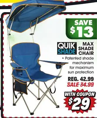 Big 5 QuikShade Max Shade Chair offer