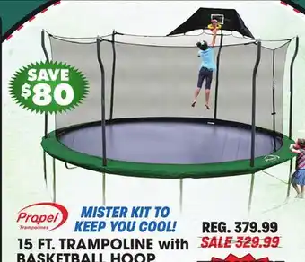 Big 5 Propel 15' Trampoline with Basketball Hoop offer