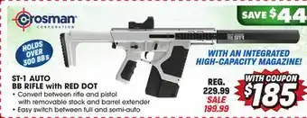 Big 5 Crosman ST-1 AUTO BB RIFLE WITH RED DOT offer