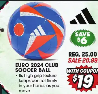 Big 5 adidas EURO 2024 CLUB SOCCER BALL offer