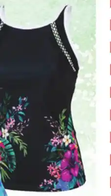Big 5 Free Country Women's Novelty Tankini Top - Tahiti Tropical Print offer