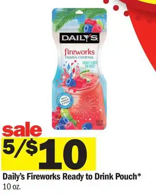 Meijer Daily's Fireworks Ready to Drink Pouch offer