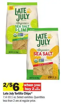 Meijer Late July Tortilla Chips offer