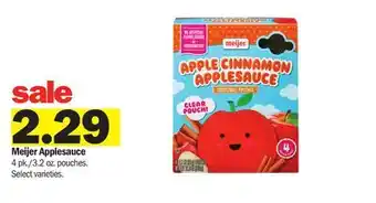 Meijer Meijer Applesauce offer