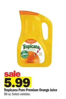 Meijer Tropicana Pure Premium Orange Juice offer