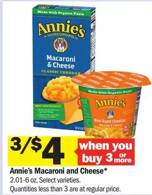 Meijer Annie's Macaroni and Cheese offer