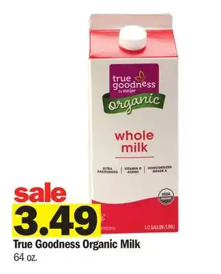 Meijer True Goodness Organic Milk offer