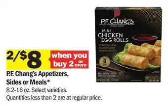 Meijer P.F. Chang's Appetizers, Sides or Meals offer
