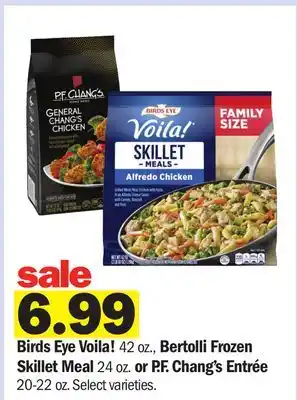 Meijer Birds Eye Voila! 42 oz., Bertolli Frozen Skillet Meal 24 oz. or P.F. Chang's Entrée 20-22 oz offer