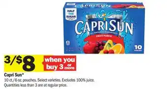 Meijer Capri Sun offer