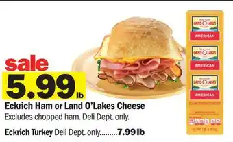 Meijer Eckrich Ham or Land O'Lakes Cheese offer