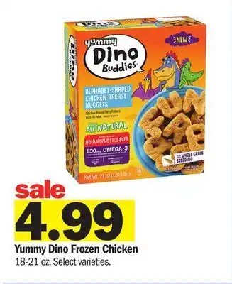 Meijer Yummy Dino Frozen Chicken offer