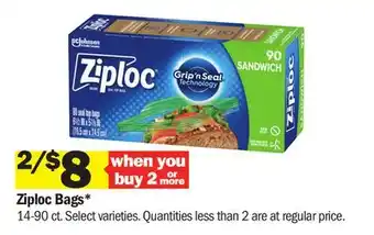 Meijer Ziploc Bags offer