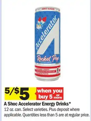 Meijer A Shoc Accelerator Energy Drinks offer