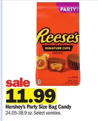 Meijer Hershey's Party Size Bag Candy offer