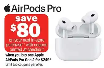 Meijer Apple AirPods Pro Gen offer