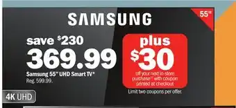 Meijer Samsung 55 UHD Smart TV offer