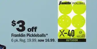 Meijer Franklin Pickleballs offer