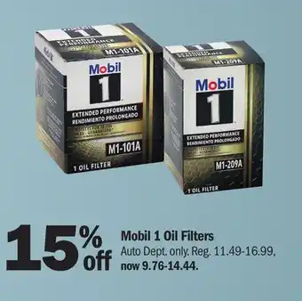 Meijer Mobil 1 Oil Filters offer