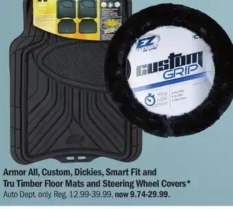 Meijer Armor All, Custom, Dickies, Smart Fit and Tru Timber Floor Mats and Steering Wheel Covers offer
