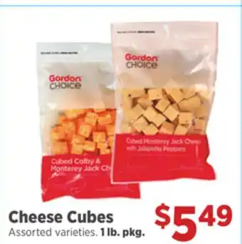 Gordon Food Services Cheese Cubes offer