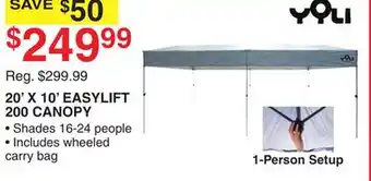 Dunham's Sports 20' X 10' EASYLIFT 200 CANOPY offer