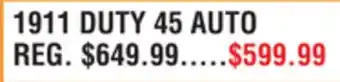 Dunham's Sports TISAS 1911 DUTY 45 AUTO offer
