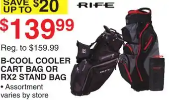 Dunham's Sports RIFE B-COOL COOLER CART BAG OR RX2 STAND BAG offer